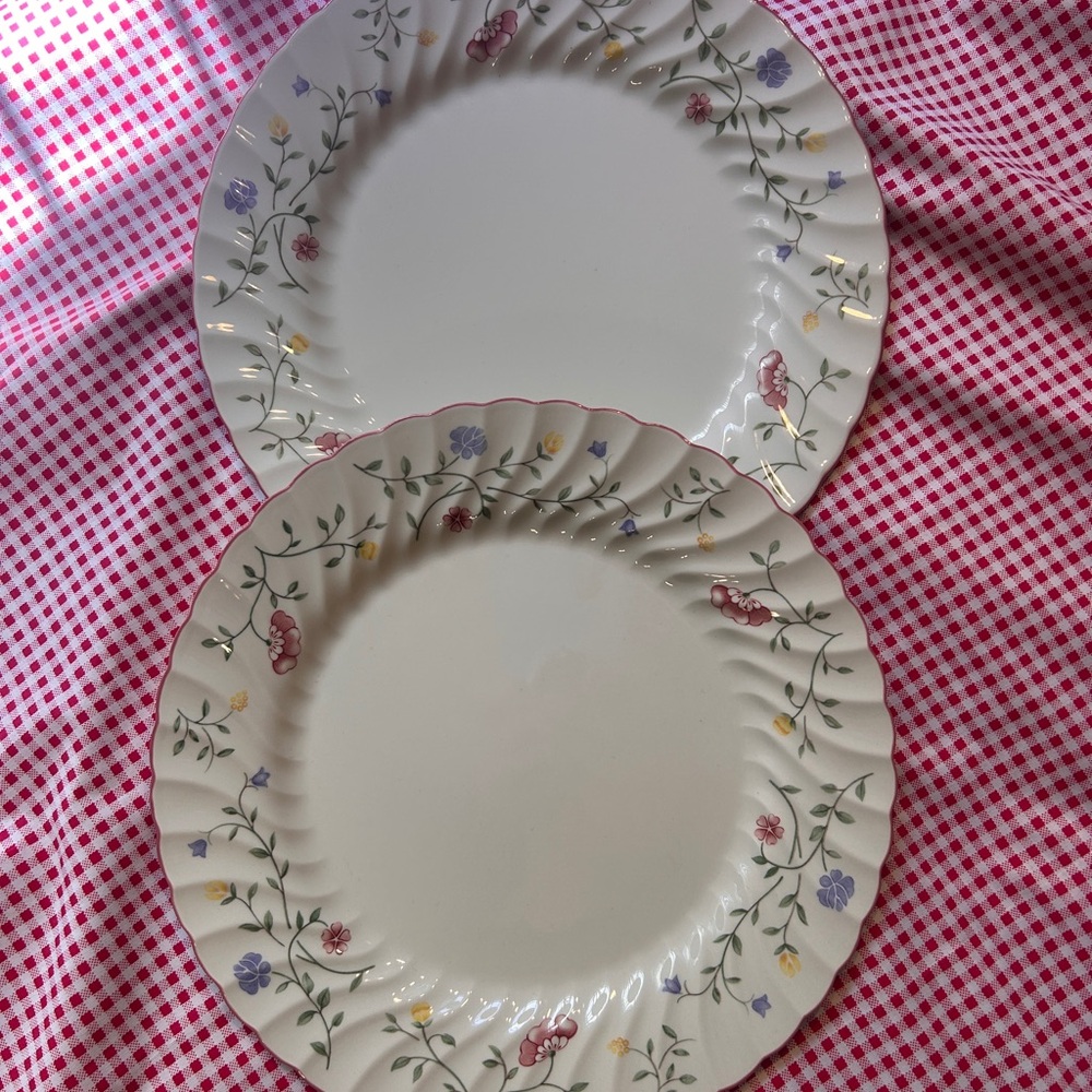 Set of 2 Johnson Brothers Summer Chintz Dinner Plates